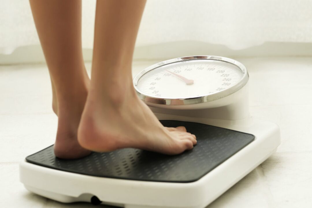 Weighing and weight loss for internal parasites
